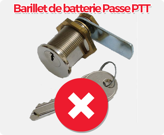 Quelle référence de pass PTT dois-je choisir pour la serrure de ma